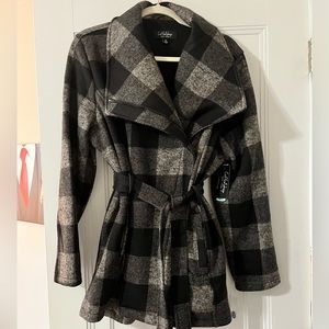 Coffee Shop Jasmine Knit Trench Jacket